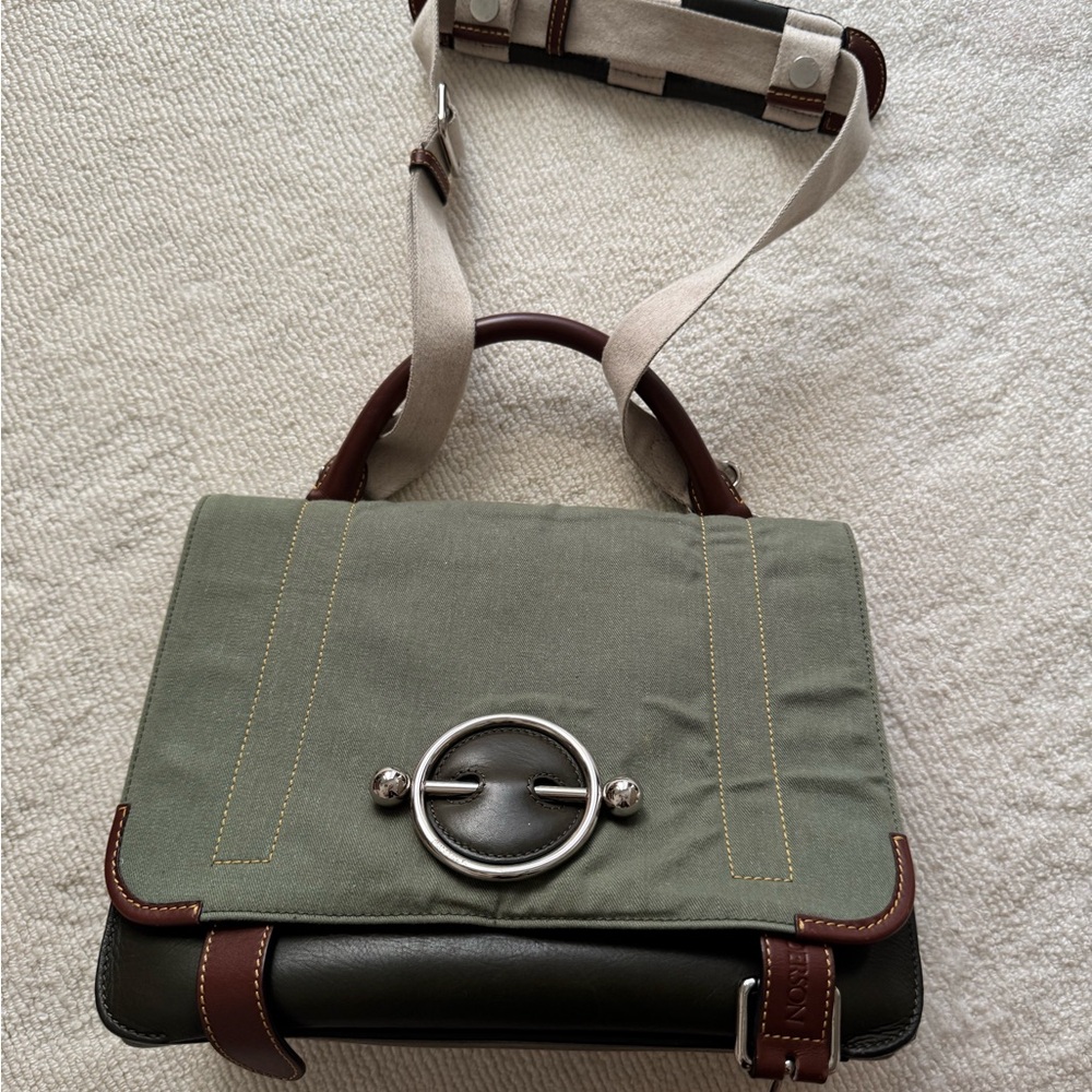 JW ANDERSON Green and Brown Shoulder Bag